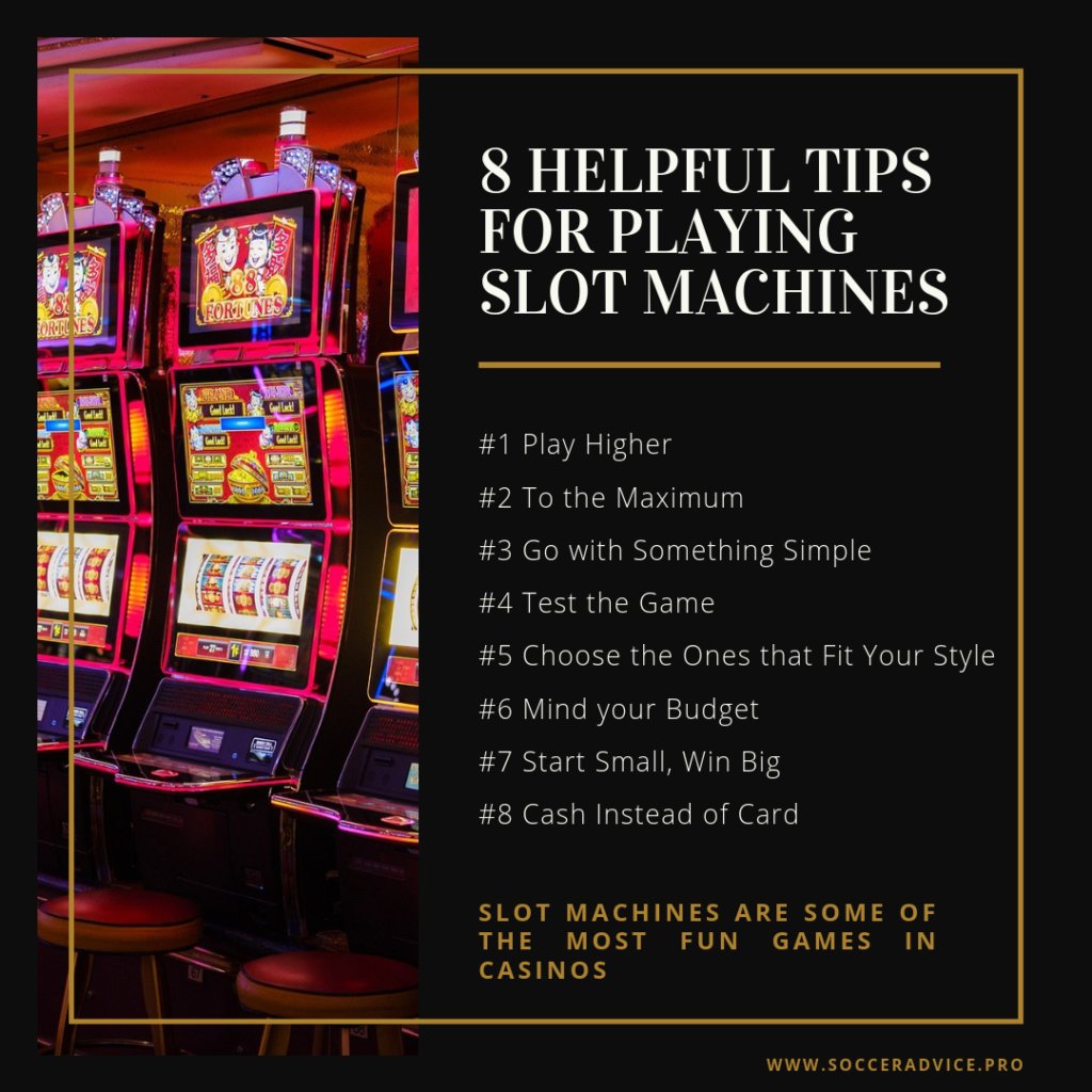 How to play slot machines and win money